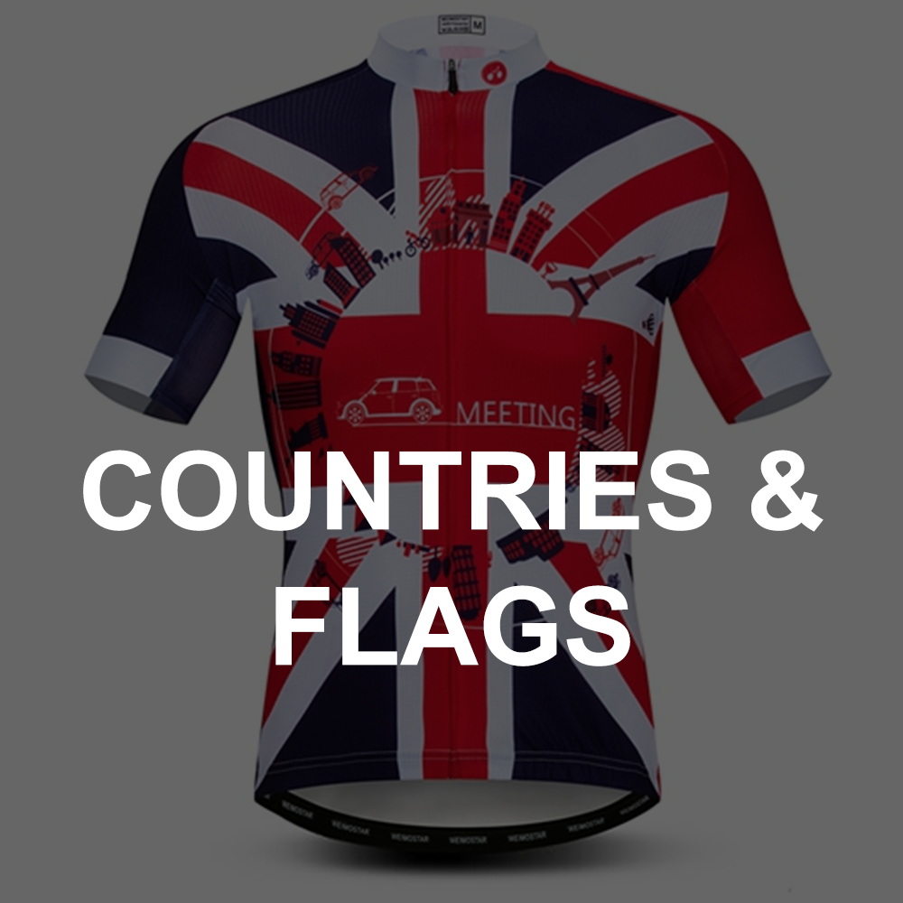 Country and flag cycling jerseys