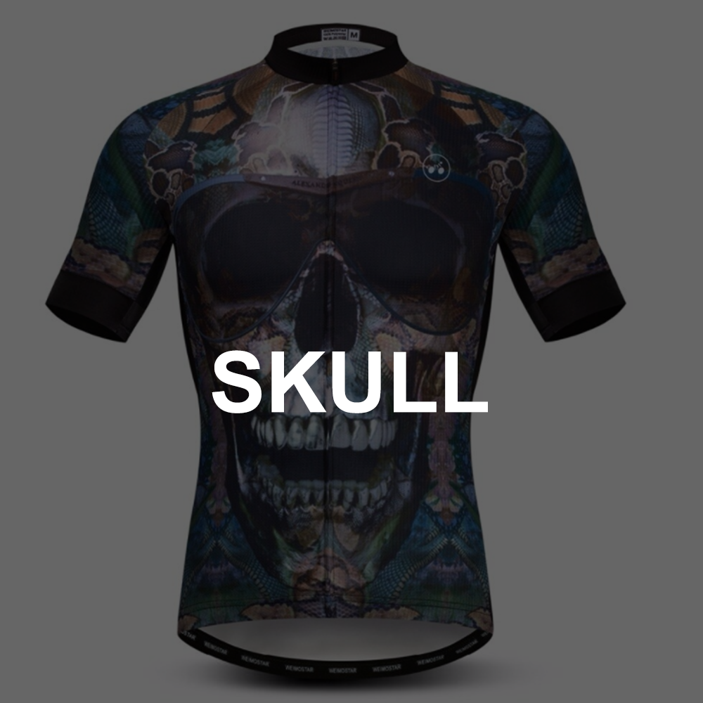 Skull cycling jerseys