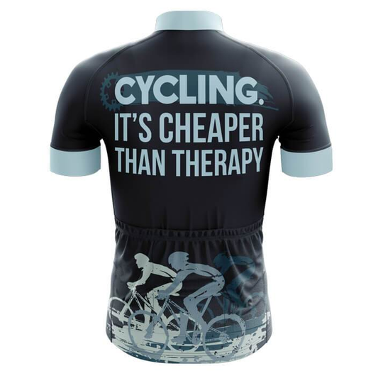 Cheaper Than Therapy Cycling Jersey rear