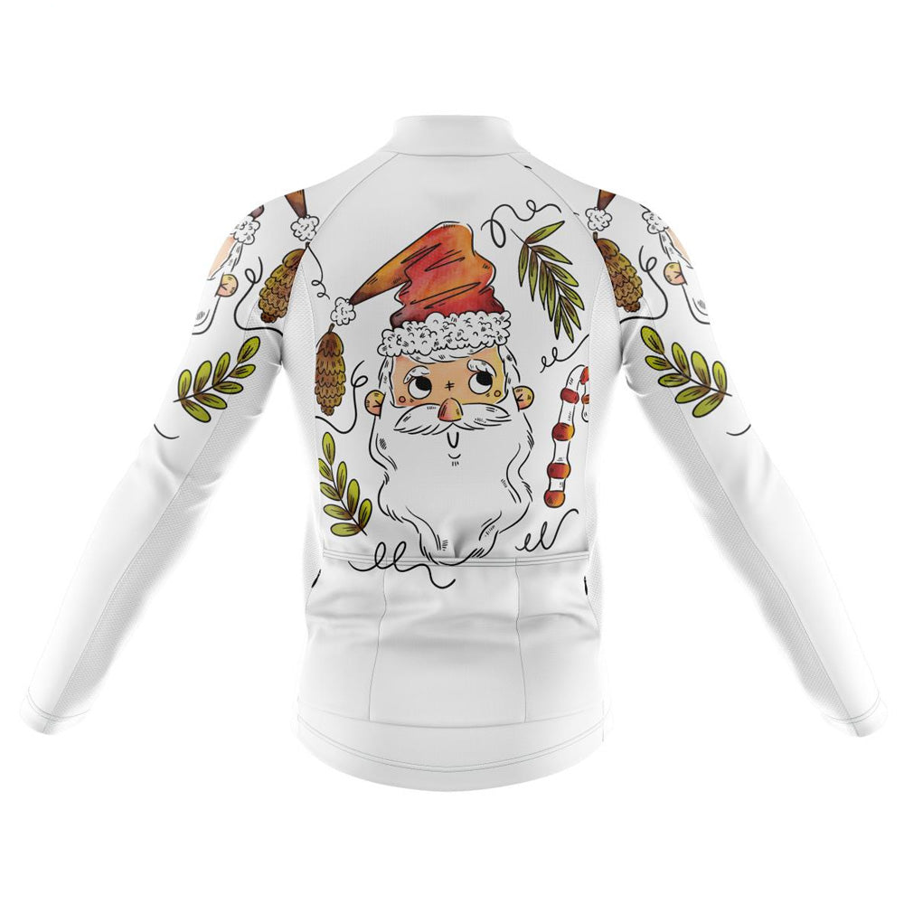 Cheeky Santa Long Cycling Jersey rear view