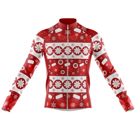 Christmas Jumper Long Cycling Jersey front view