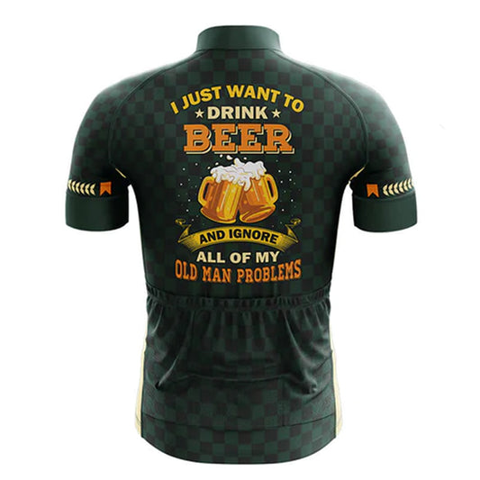 Drink Beer And Ignore Cycling Jersey Rear