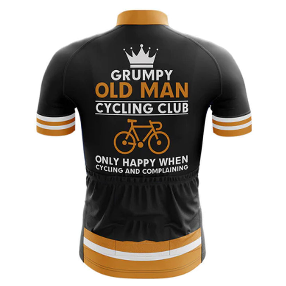 Grumpy Old Man Cycling Jersey Rear