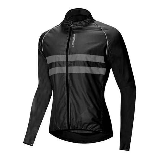 High Visibility Reflective Cycling Jacket - Black side