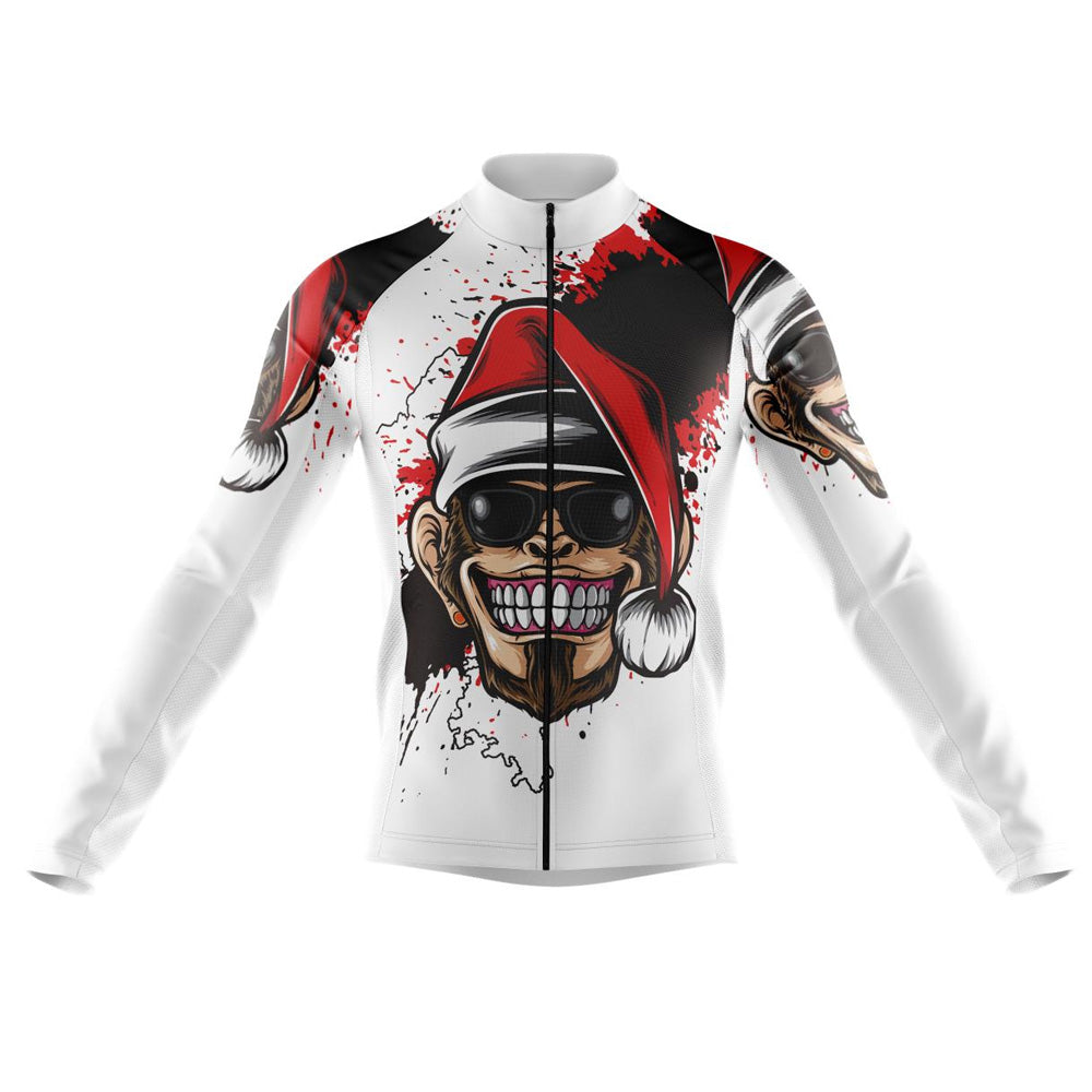 Santa's Naughty Helper Long Cycling Jersey front view