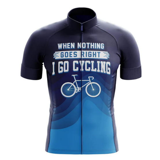 Nothing Goes Right Cycle Cycling Jersey front