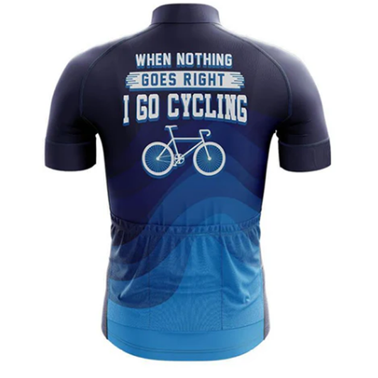Nothing Goes Right Cycle Cycling Jersey Rear