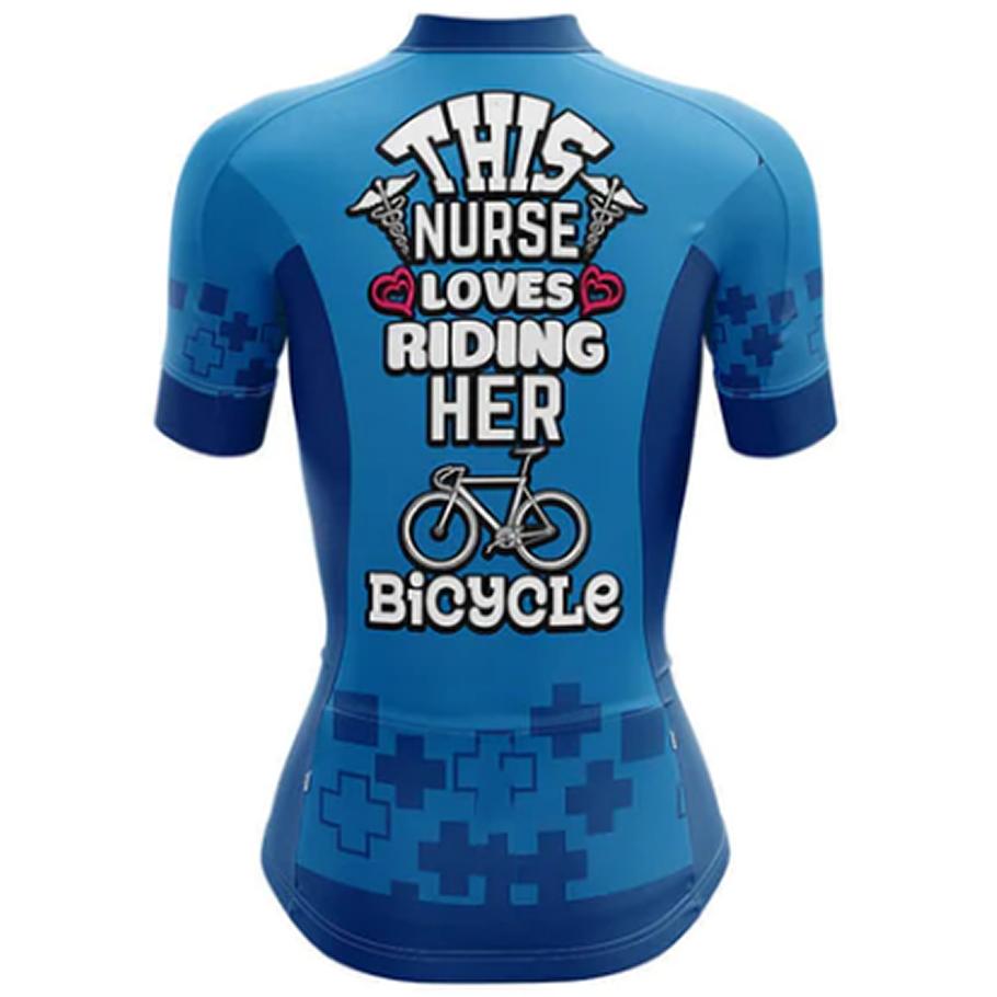 Nurse Loves Cycling Jersey Rear