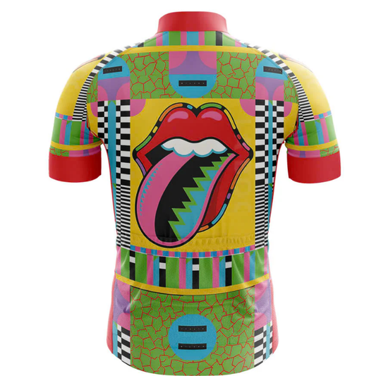 Psychedelic Tongue Cycling Jersey Rear