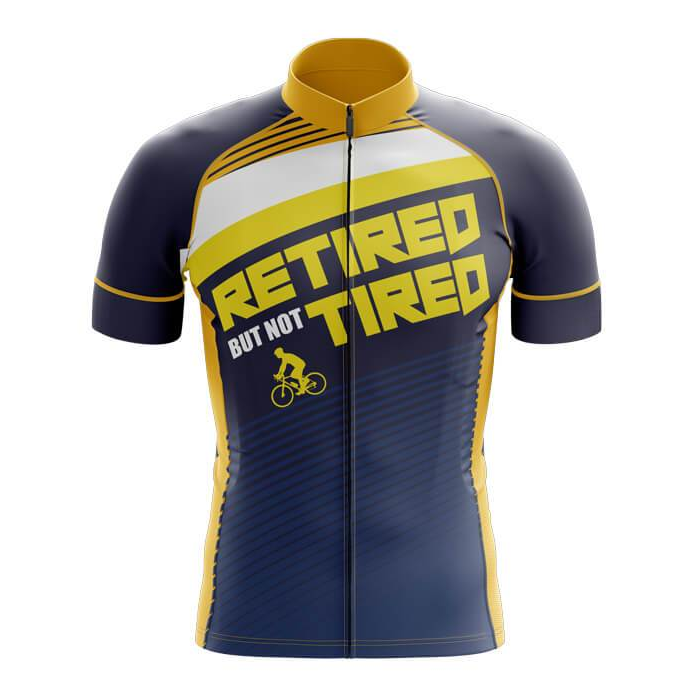 Retired Not Tired Cycling Jersey Front