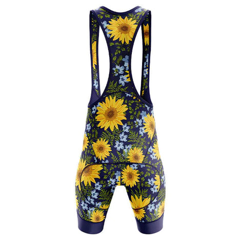 Sunflower Spin Cycling Bib Shorts Rear