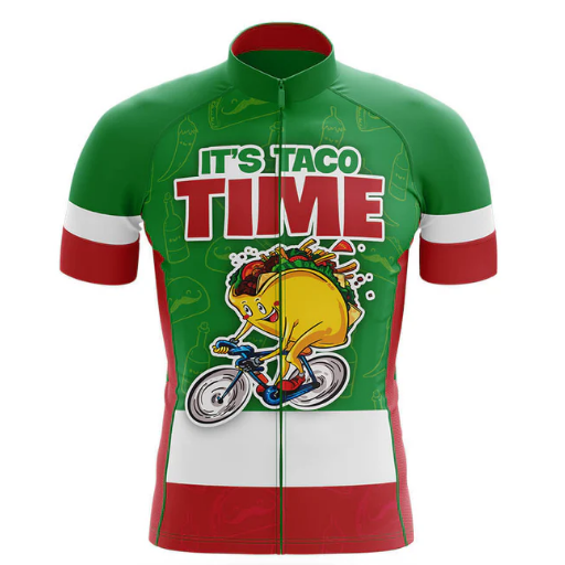 Taco Time Cycling Jersey Front