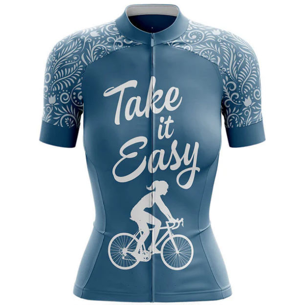 Take It Easy Cycling Jersey Front