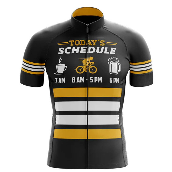 Todays Schedule Cycling Jersey front