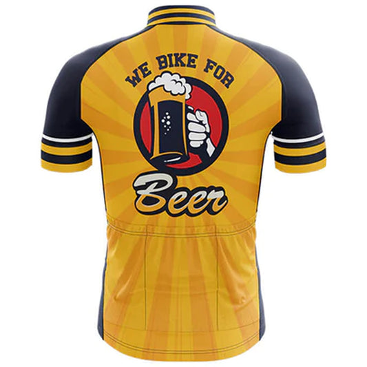 We Bike For Beer Cycling Jersey Rear