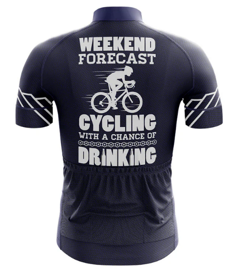 Weekend Forecast Cycling Jersey Rear