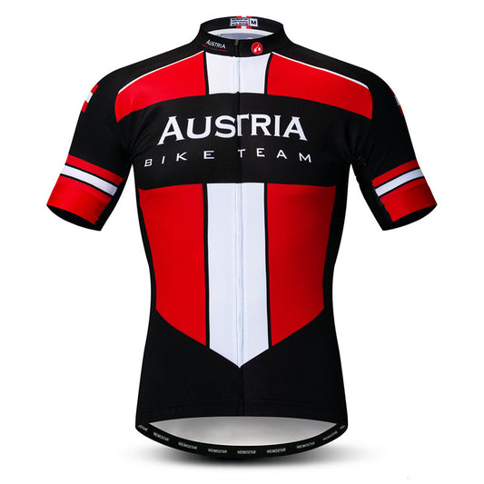 Front view Austria bike team cycling jersey