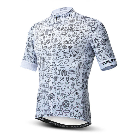 Front view Doodle Cycling Jersey