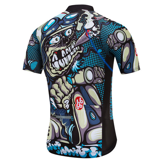 Rear view The Crazy Biker Cycling Jersey