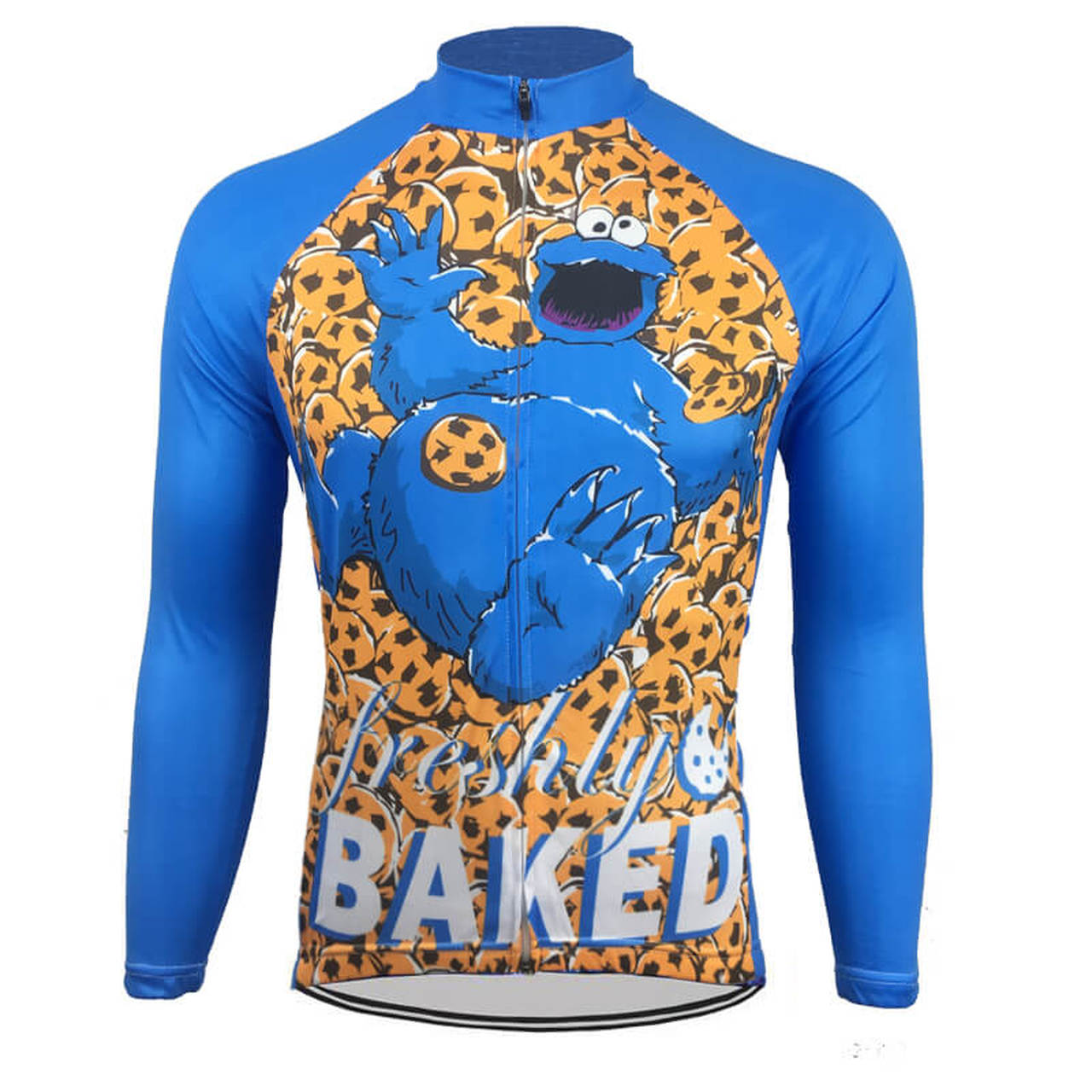 Cookie Power Long Cycling Jersey front