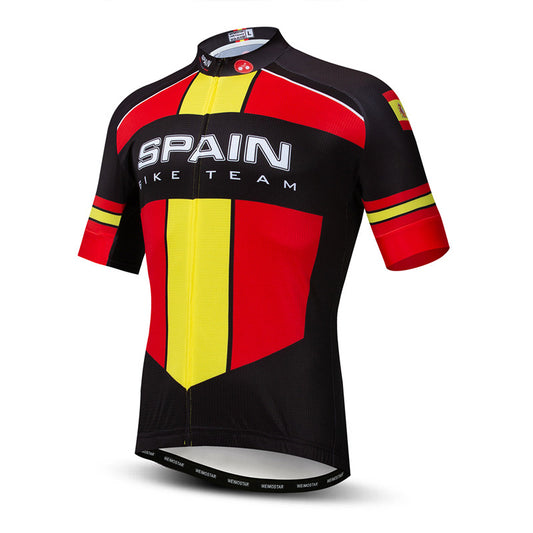 Side view Spain Bike Team Cycling Jersey