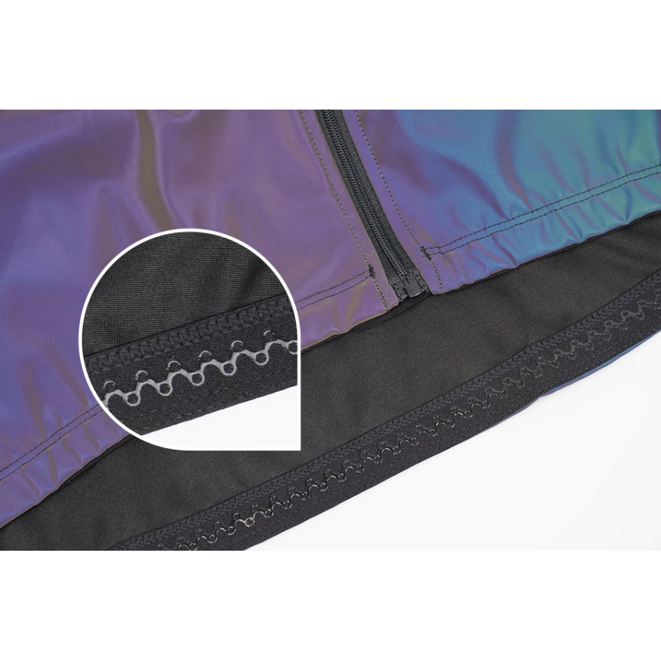 High Visibility Reflective Cycling Jacket - Rainbow hem