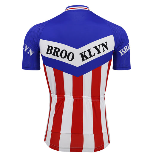 Retro Brooklyn Cycling Jersey Rear View