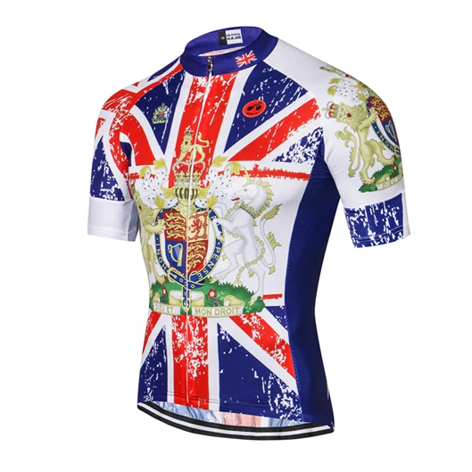 Front View Royal Coat Of Arms Cycling Jersey
