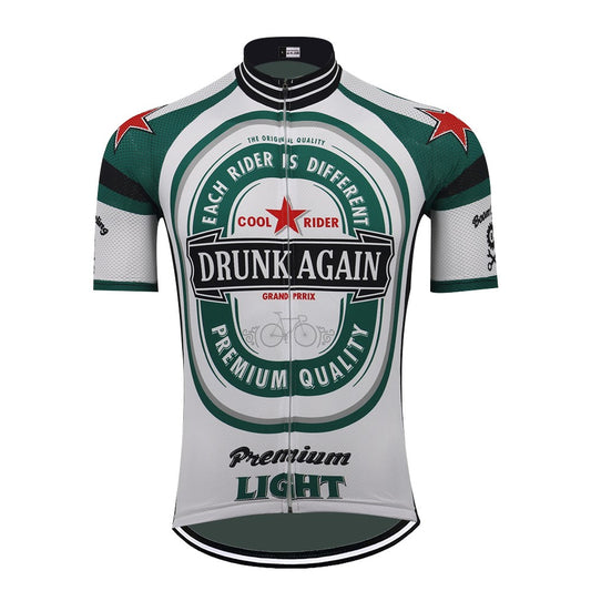Drunk Again Cycling Jersey Front View