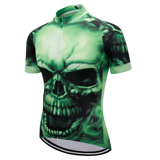 Green With Envy Cycling Jersey Front View