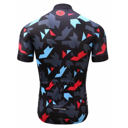 Hex Camo Cycling Jersey Rear View