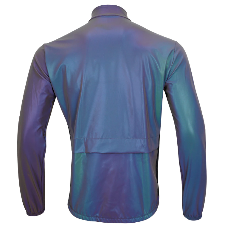 High Visibility Reflective Cycling Jacket - Rainbow back