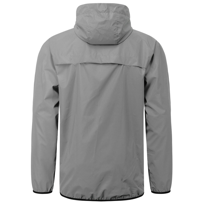 High Visibility Reflective Cycling Hooded Jacket - Red rear
