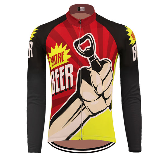 More Beer Cycling Jersey Long Front View