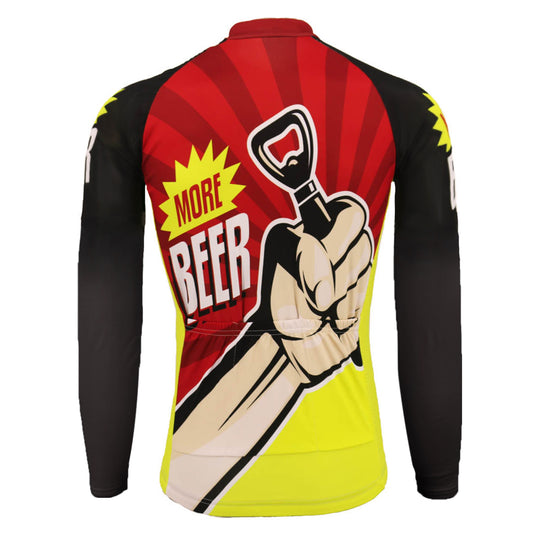 More Beer Cycling Jersey Long Rear View