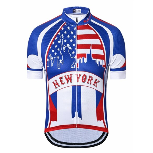 New York Cycling Jersey Front View