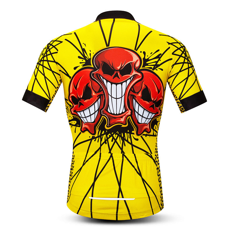 Rear view The Cheeky Red Skull Cycling Jersey