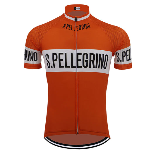 Retro San Pellegrino Cycling Jersey Front View