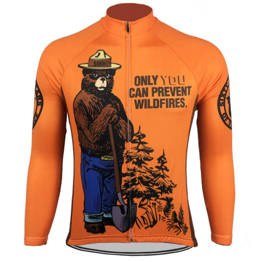 Smokey Bear Long Cycling Jersey front