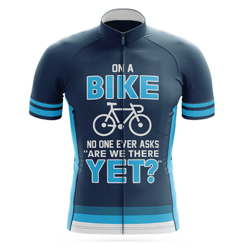 Are We There Yet Cycling Jersey Front