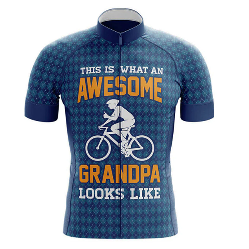 Awesome Grandpa Cycling Jersey front