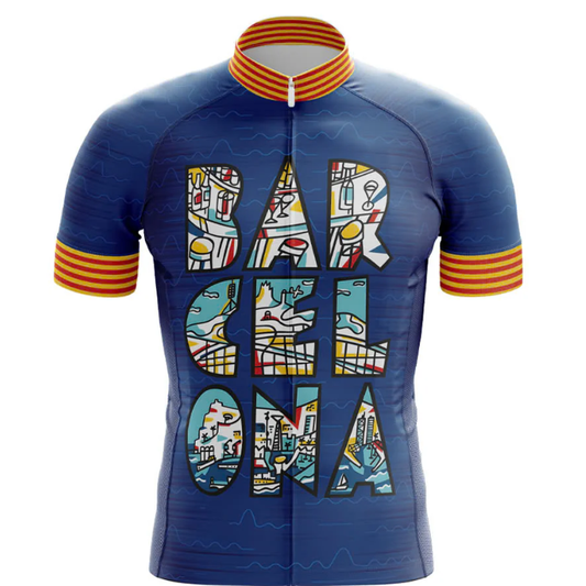 Barcelona Cycling Jersey Front
