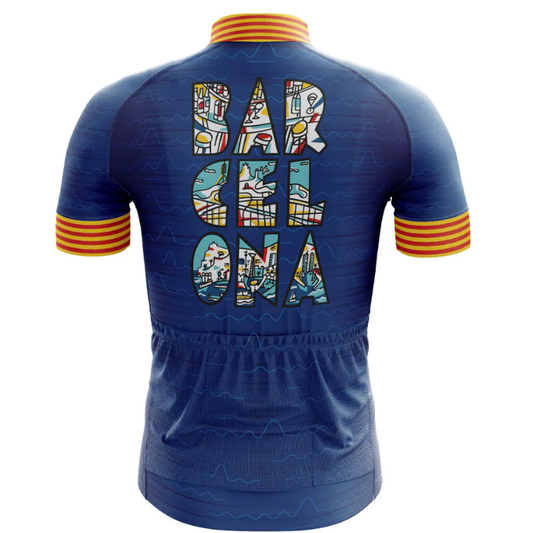 Barcelona Cycling Jersey Rear