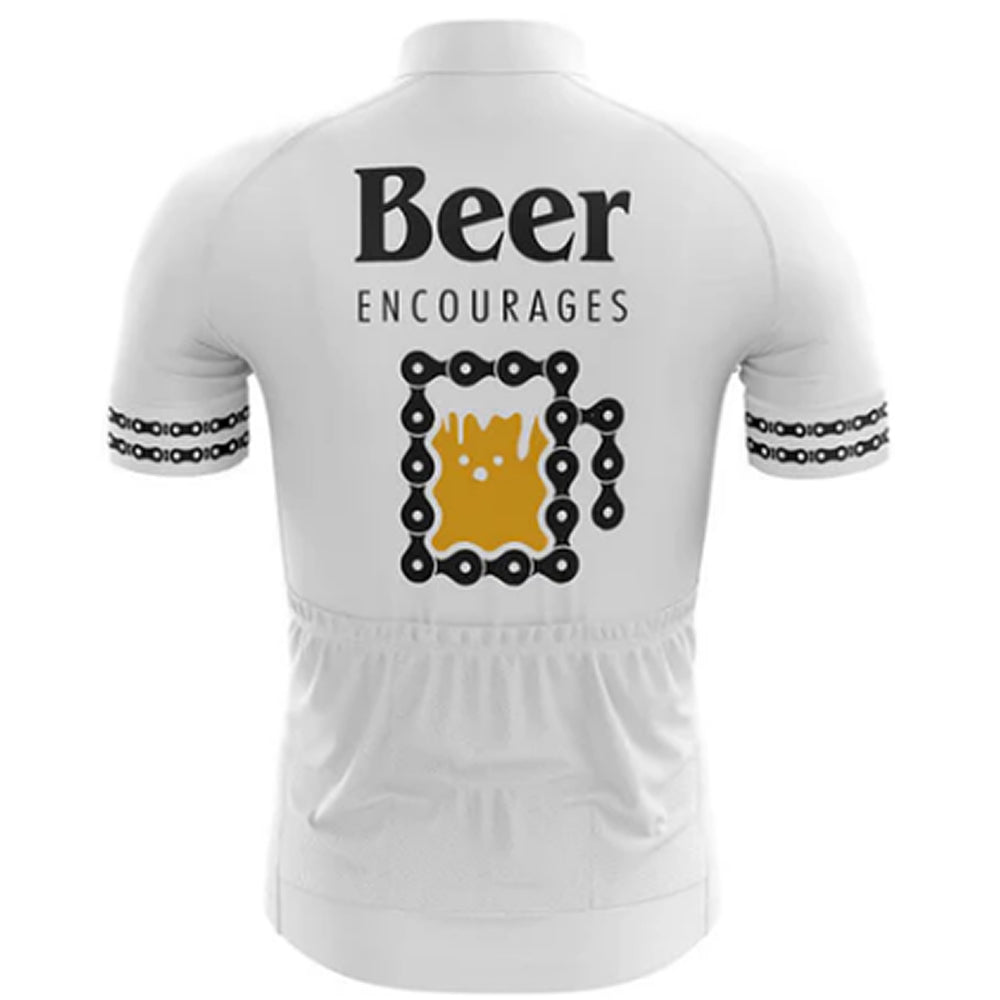 Beer Encourages Cycling Jersey Rear