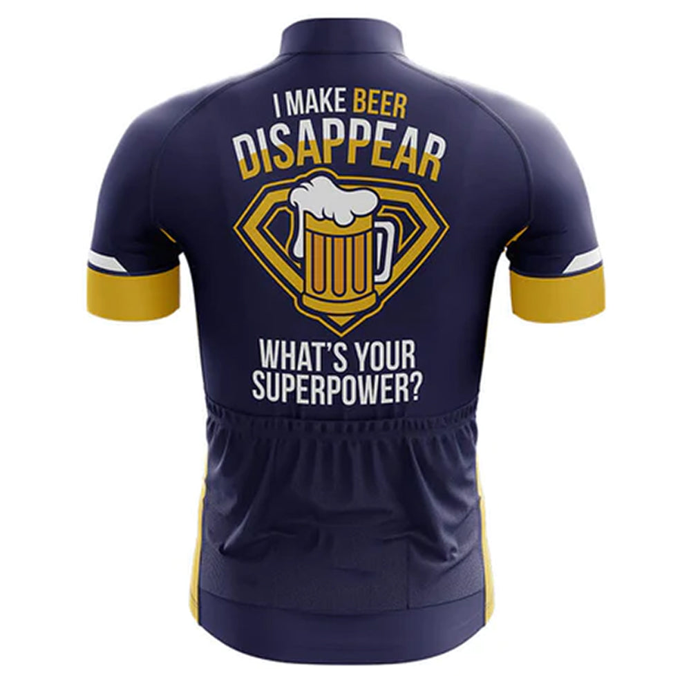 Beer Disappear Superpower Cycling Jersey Rear