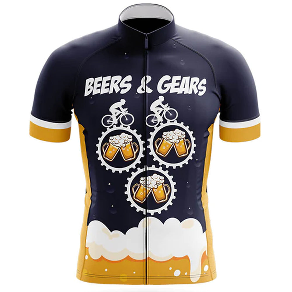 Beers And Gears Cycling Jersey Front