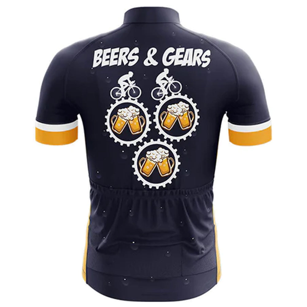 Beers And Gears Cycling Jersey Rear