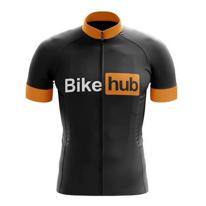 Bike Hub Cycling Jersey - Black Front