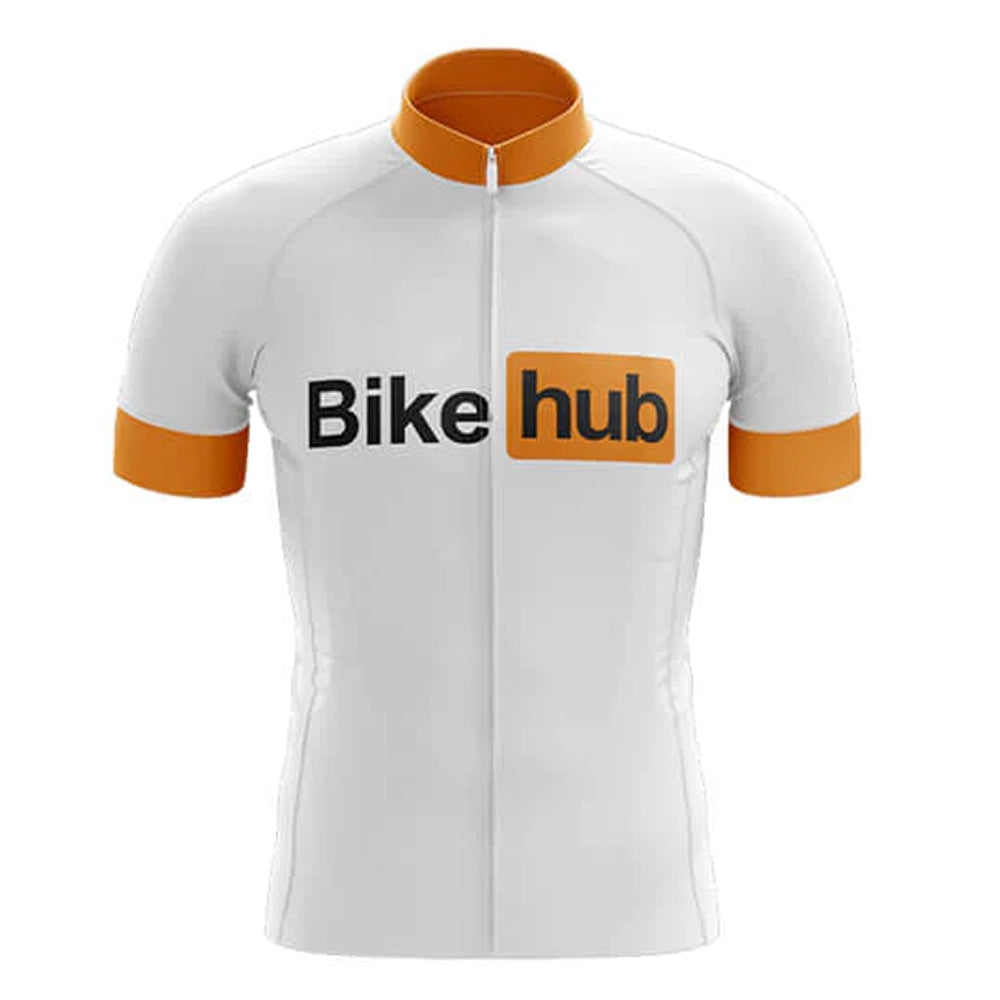 Bike Hub Cycling Jersey - White Front