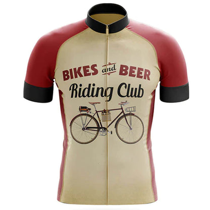 Bikes And Beer Cycling Jersey Front